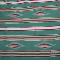 Green Geometric Cotton Jacquard