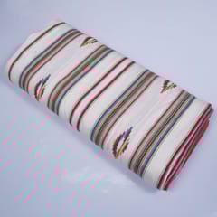 Cream Geometric Cotton Jacquard