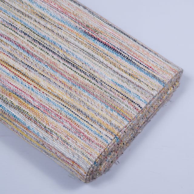 Multi Colour Stripe Wool Blend