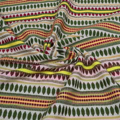 Green, Red & Yellow Capsule Jacquard