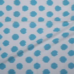 Multi Colour Cotton ikat fabric ( fine count)