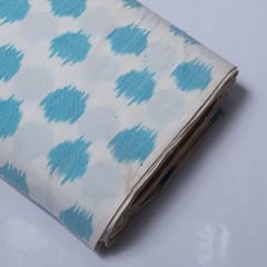 Multi Colour Cotton ikat fabric ( fine count)