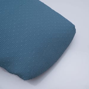 Greyish Blue Colour Pleated Dobby Georgette