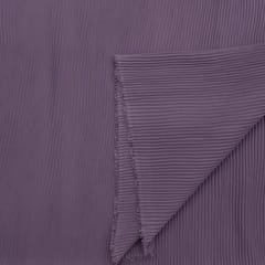 Mauve Colour Pleated Georgette