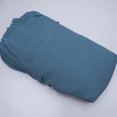 Greyish Blue Colour Pleated Dobby Georgette