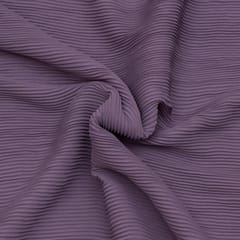 Mauve Colour Pleated Georgette