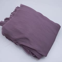 Mauve Colour Pleated Georgette