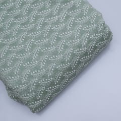 Pista Green Colour Mal Chanderi Embroidery