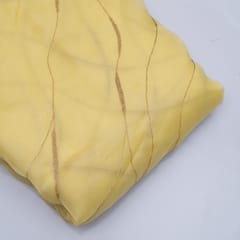 Yellow Colour Pure Organza Embroidery