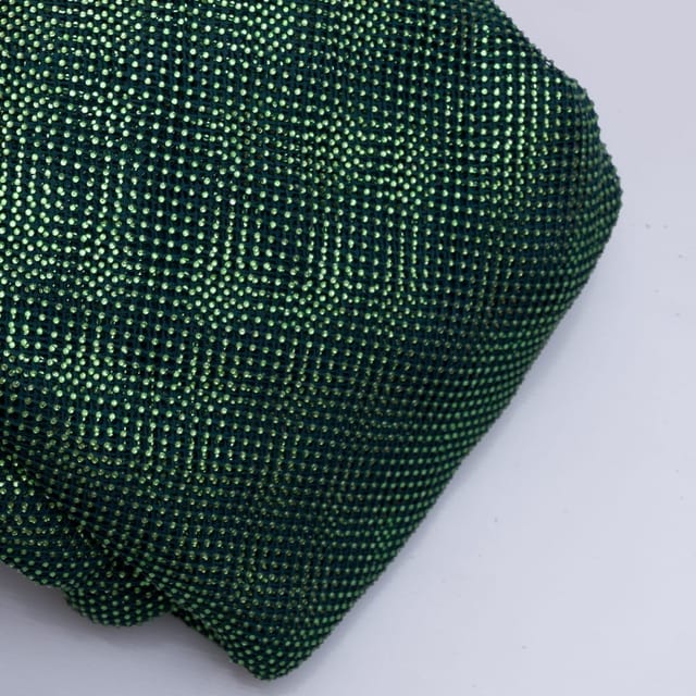 Green Colour Net Saroaski Embroidery