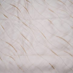 White Colour Pure Organza Embroidery