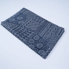 Blue Colour Cotton Printed Fabric