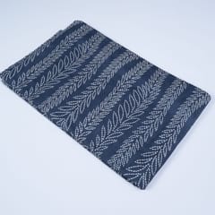 Blue Colour Cotton Printed Fabric