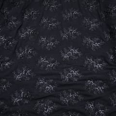 Black Colour Imported Georgette Embroidery