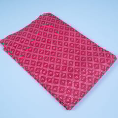 Majenta Colour Cotton Printed Fabric