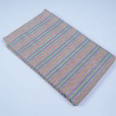 Grey Colour Cotton Printed Fabric