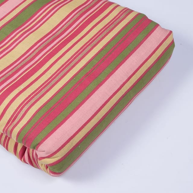 Multi Colour Flex Cotton Printed Fabric