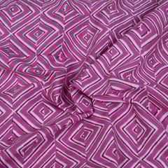 Purple Colour Cotton Printed Fabric