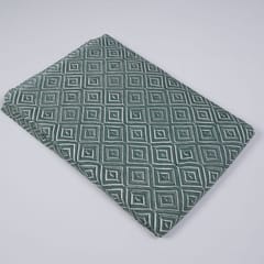 Green Colour Cotton Printed Fabric