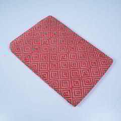 Red Colour Cotton Printed Fabric