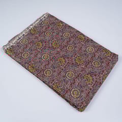 Maroon Colour Cotton Printed Fabric