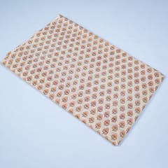 Light Beige Colour Cotton Rapid Printed Fabric