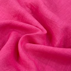 Hot Pink Colour  Pure Linen 60 Lea fabric