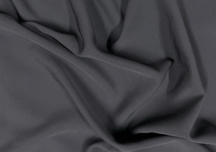 Dark Grey Banana Crepe Fabric