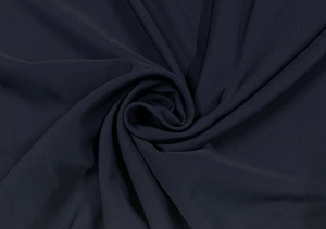 Navy Blue Banana Crepe Fabric