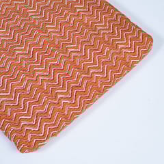 Rust Colour Cotton Kantha Print