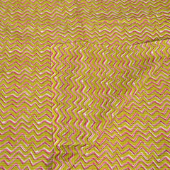 Mehndi Colour Cotton Kantha Print