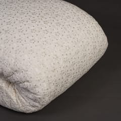 White Colour Dyeable Georgette Embroidered Fabric