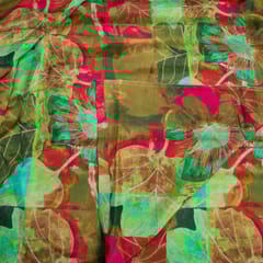 Multi Colour Muslin Digital Printed Fabric
