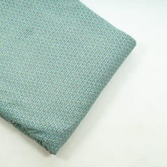 Sea Green Colour Cotton Flex Printed Fabric