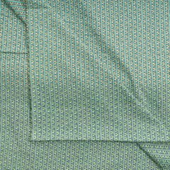 Sea Green Colour Cotton Flex Printed Fabric