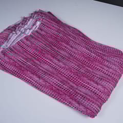 Majenta Colour Pleated Satin Fabric