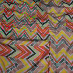 Multi Colour Viscose Muslin Digital Printed Fabric