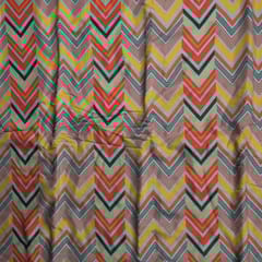 Multi Colour Viscose Muslin Digital Printed Fabric