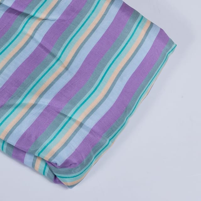 Multi Colour Viscose Muslin Digital Printed Fabric