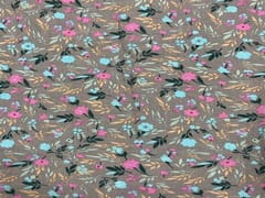 Printed Cotton Grey Floral