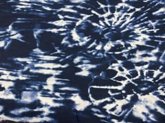 Printed Cotton Navy Blue Tie and Dye