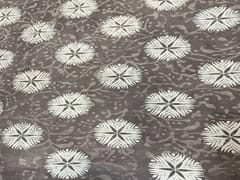 Cotton Cambric Dabbu Dark Grey Abstract Print