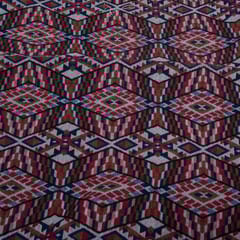 Multi Colour Geometric Cotton Blend Jacquard