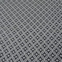 Off White Circle Design Cotton Nylon Net