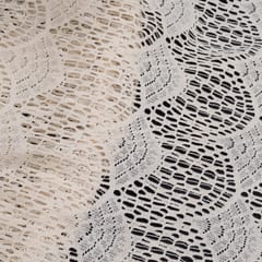 Off White Dyeable Cotton Net