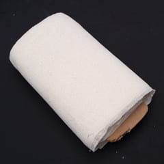 Off White Geometric Design Dyeable Cotton Net