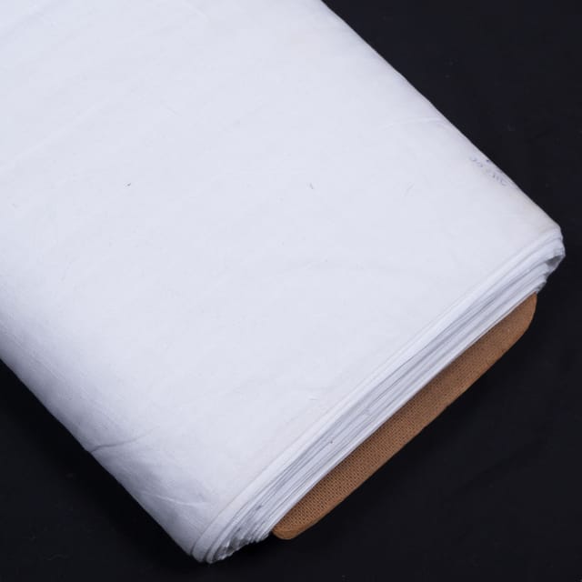 Self Leeno Cotton Check Dyeable Fabric