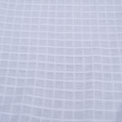 Self Leeno Cotton Check Dyeable Fabric