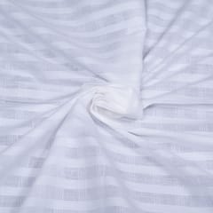 Self Leeno Cotton Check Dyeable Fabric