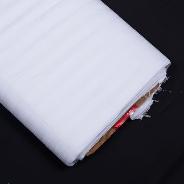 Self Leeno Cotton Check Dyeable Fabric